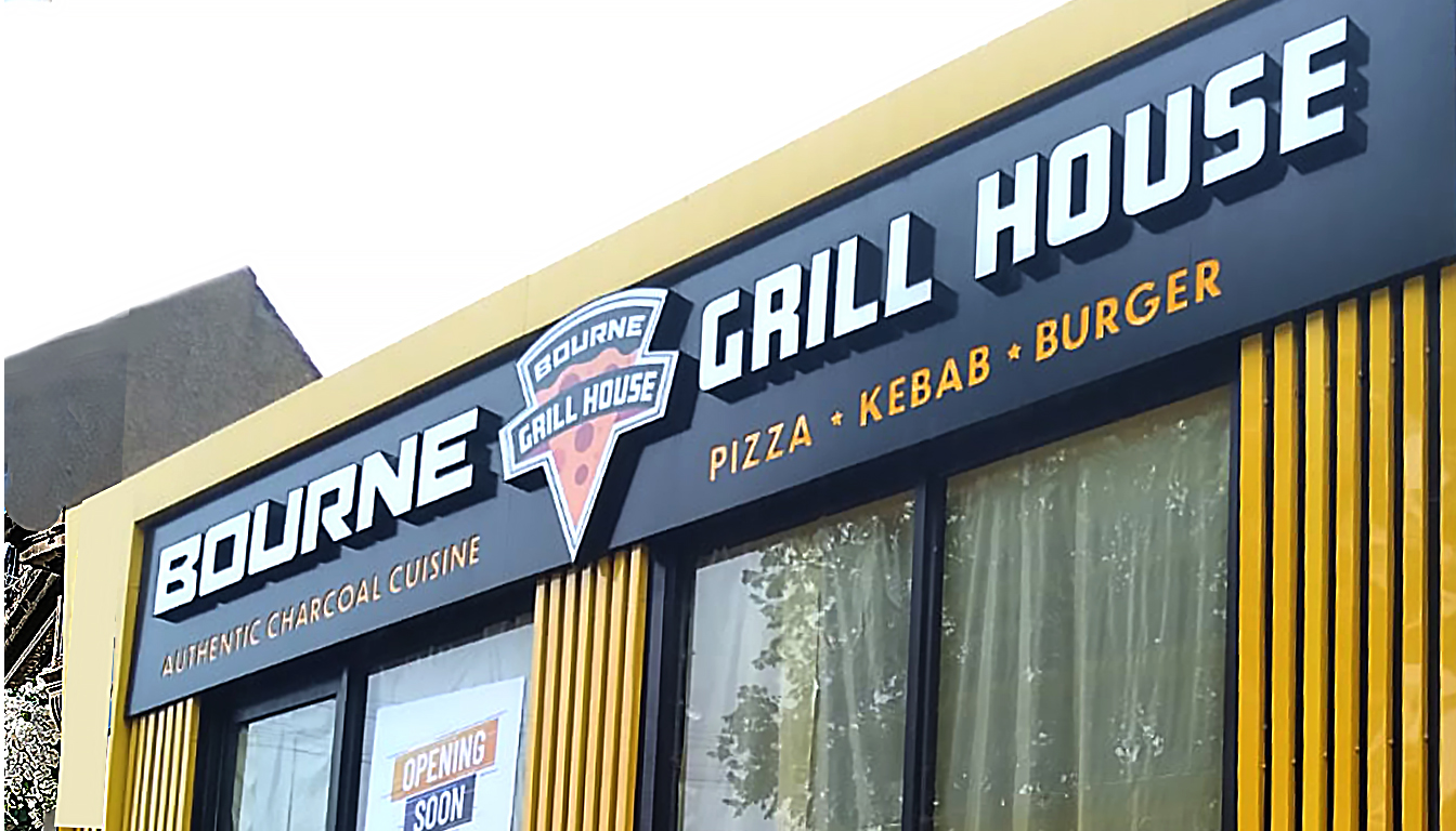 Illuminated fascia sign in Nottingham